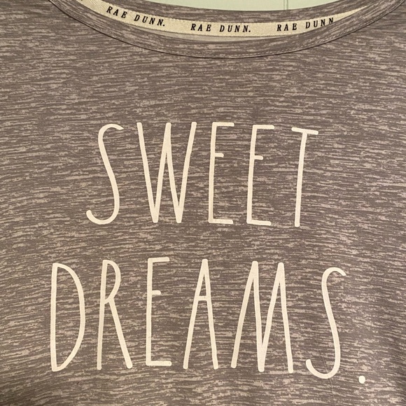 2/$25 EUC Rae Dunn Sweet Dreams Pajama Top SMALL - Picture 2 of 4